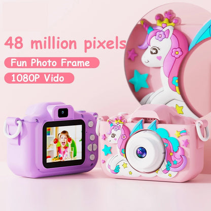 Children's Camera with Dual Lenses, 1080P HD Video and Selfie Feature