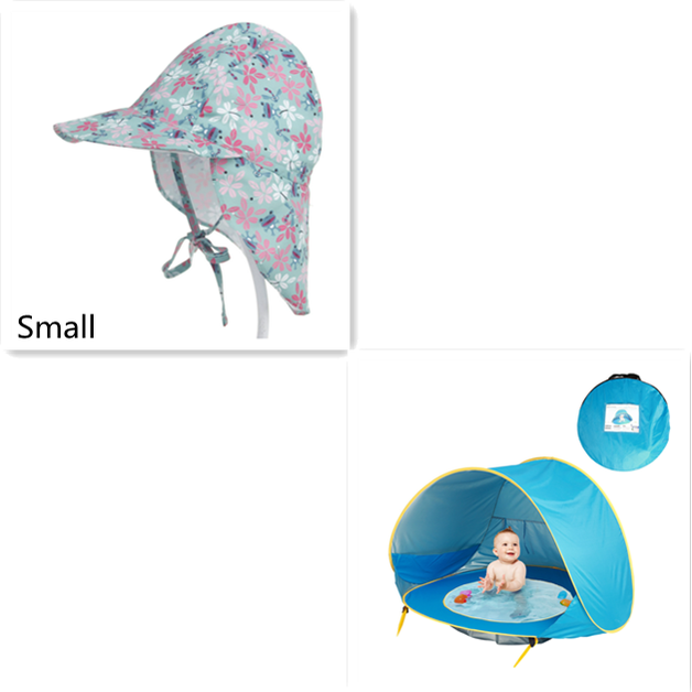 Children's Portable Sun Shelter with Splash Pool for Outdoor Fun