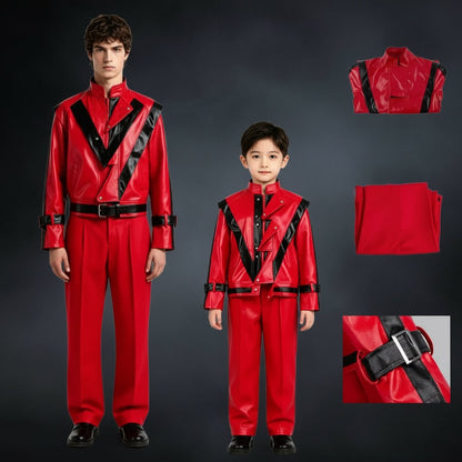 Dynamic Kids' Halloween Costume Set: Bold Jacket and Pants Duo