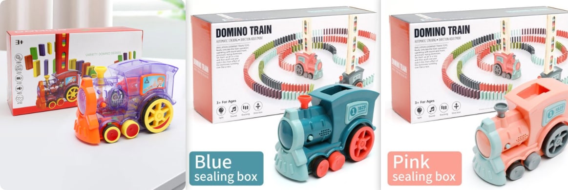 Electric Domino Express: Interactive Train Game for Kids