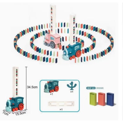 Electric Domino Express: Interactive Train Game for Kids