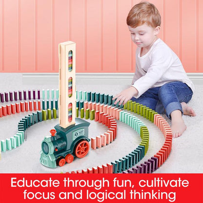 Electric Domino Express: Interactive Train Game for Kids