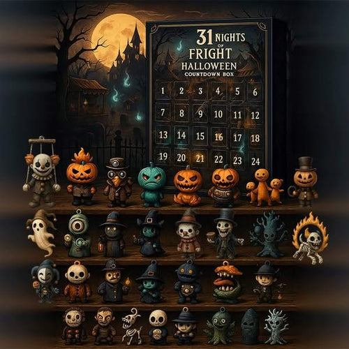 Spooktacular Countdown Calendar with Miniature Halloween Figurines