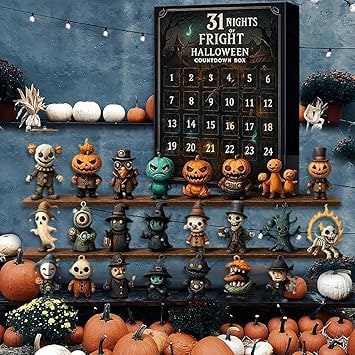 Spooktacular Countdown Calendar with Miniature Halloween Figurines