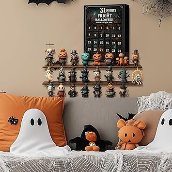 Spooktacular Countdown Calendar with Miniature Halloween Figurines
