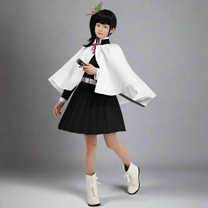 Complete Anime Character Costume Set with Stylish Haori Jacket