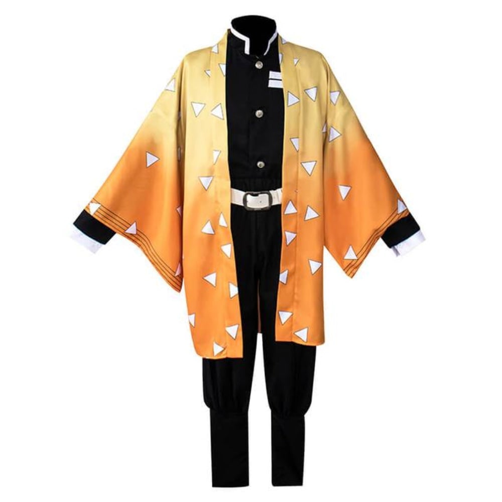 Complete Anime Character Costume Set with Stylish Haori Jacket
