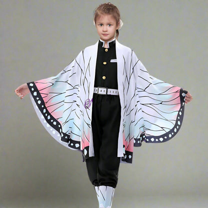 Complete Anime Character Costume Set with Stylish Haori Jacket