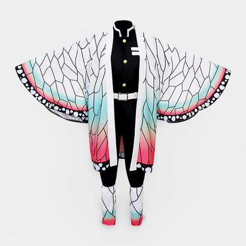 Enchanting Butterfly Kimono Costume Set for Kids - Five-Piece Ensemble