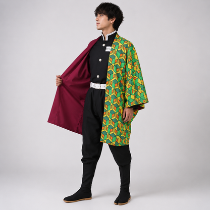 Stunning Anime Cosplay Ensemble with Haori Jacket for Parties