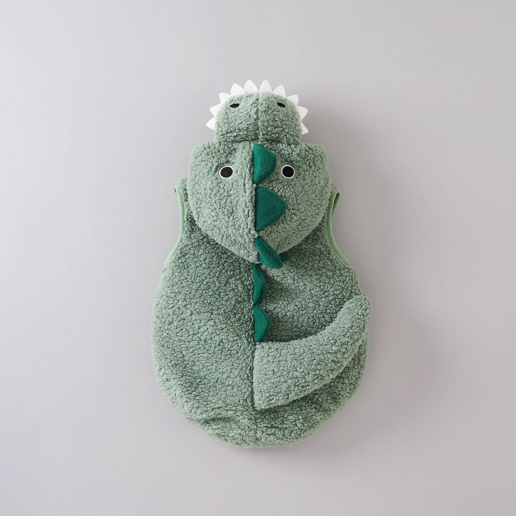 Adorable Toddler Dino Costume with Spikes and Tail for Halloween
