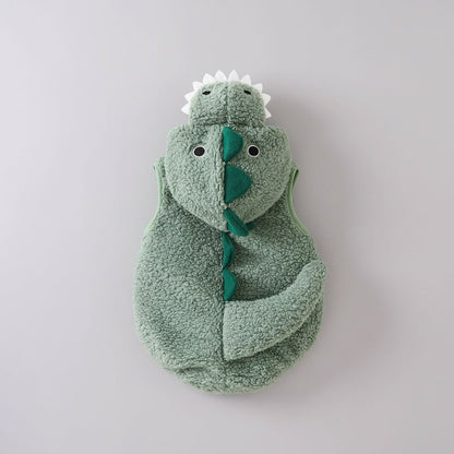 Adorable Toddler Dino Costume with Spikes and Tail for Halloween