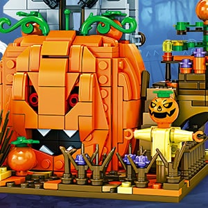 Spooky Halloween Building Blocks Set for Creative Fun