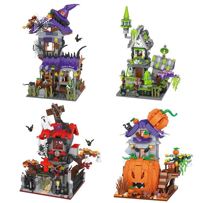 Spooky Halloween Building Blocks Set for Creative Fun