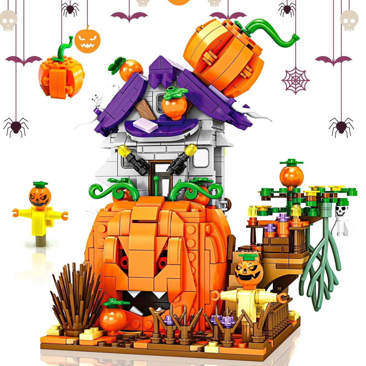 Spooky Halloween Building Blocks Set for Creative Fun