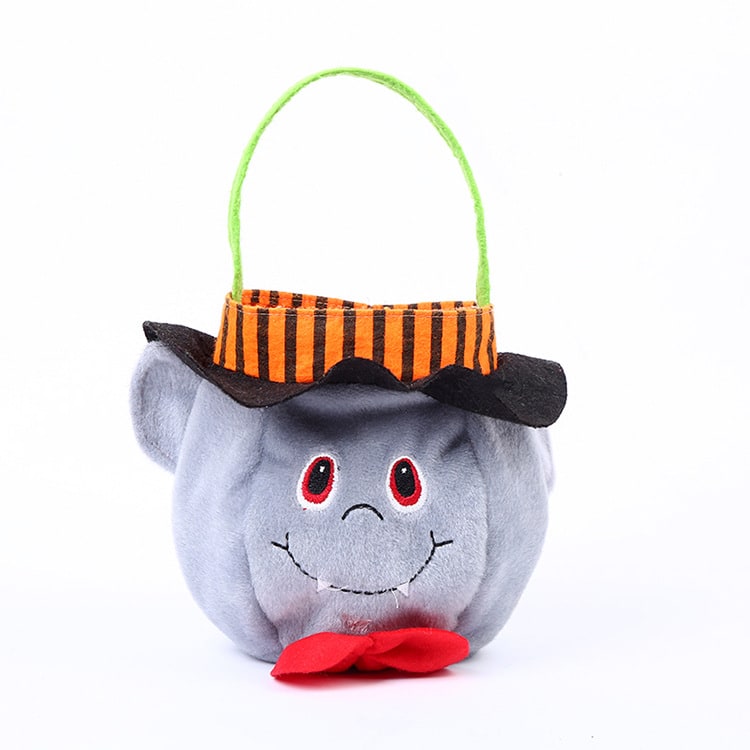 Delightful Plush Trick-or-Treat Bag for Halloween Adventures