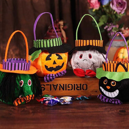 Delightful Plush Trick-or-Treat Bag for Halloween Adventures