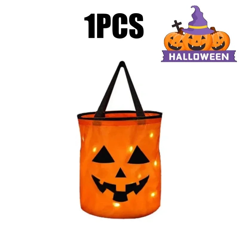Illuminate Your Halloween with Our LED Pumpkin Candy Collector