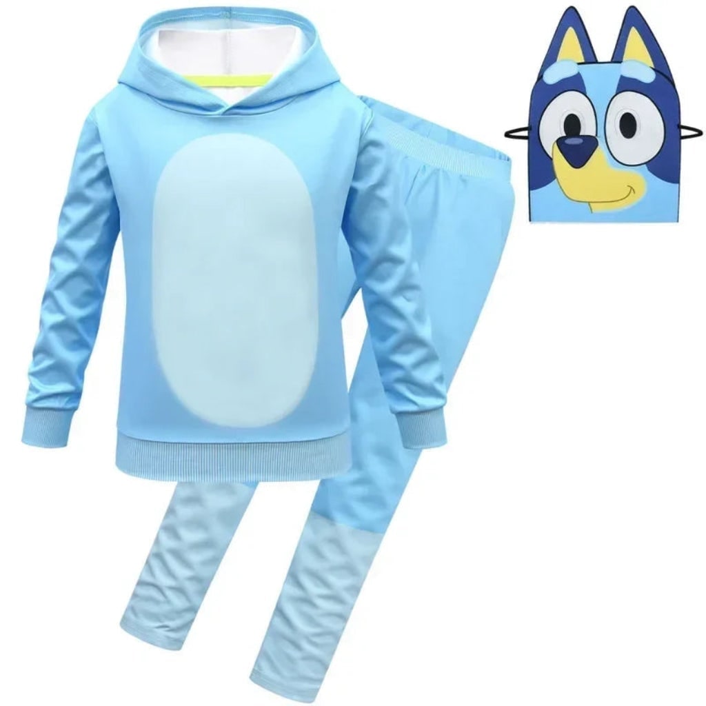 Enchanting Costume Set for Kids – Hoodie, Pants, and Mask