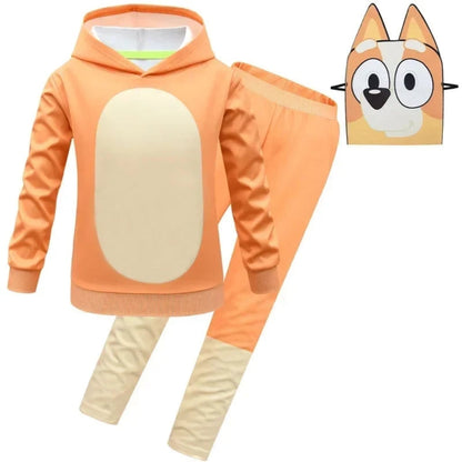 Enchanting Costume Set for Kids – Hoodie, Pants, and Mask