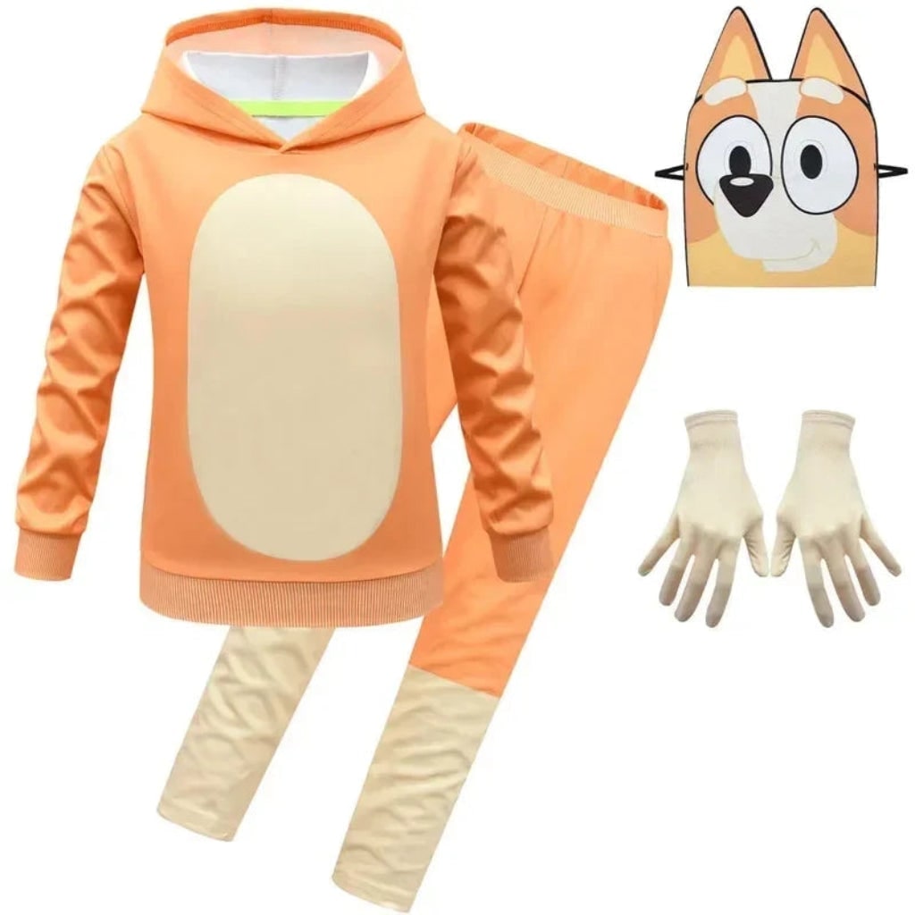 Enchanting Costume Set for Kids – Hoodie, Pants, and Mask