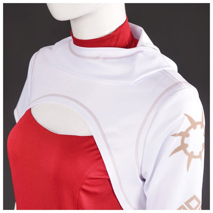 Children's Anime-Inspired Costume with High-Neck Top and Skirt