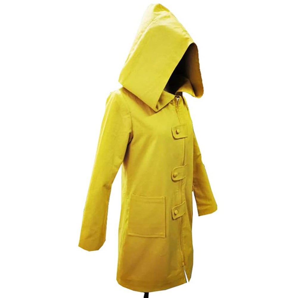 Bright Yellow Rain Jacket Costume for Kids - Perfect for Halloween