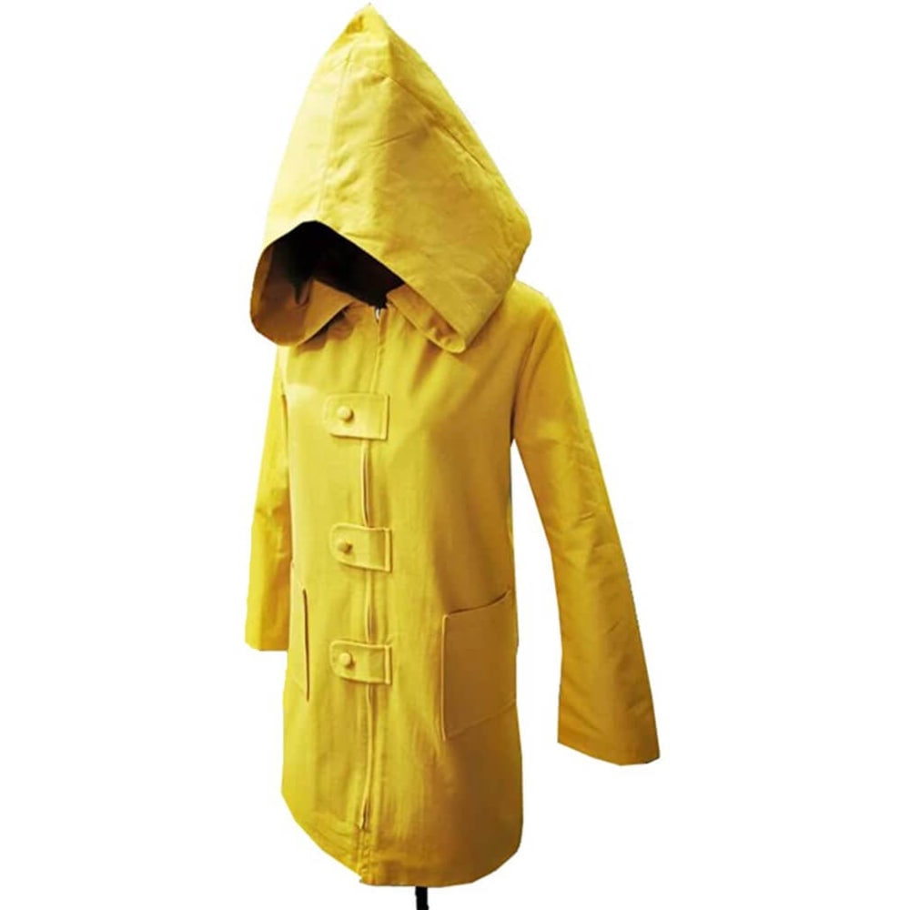 Bright Yellow Rain Jacket Costume for Kids - Perfect for Halloween