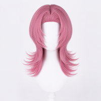 Pink Medium Layered Wig