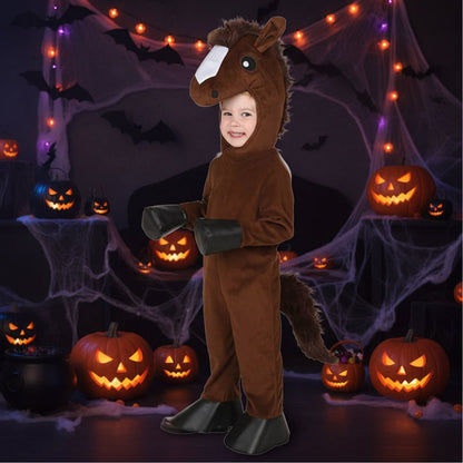 Cozy Plush Animal Costume Set for Kids – Perfect for Halloween Fun