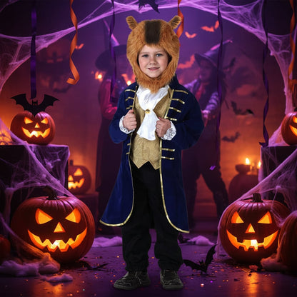 Cozy Plush Animal Costume Set for Kids – Perfect for Halloween Fun