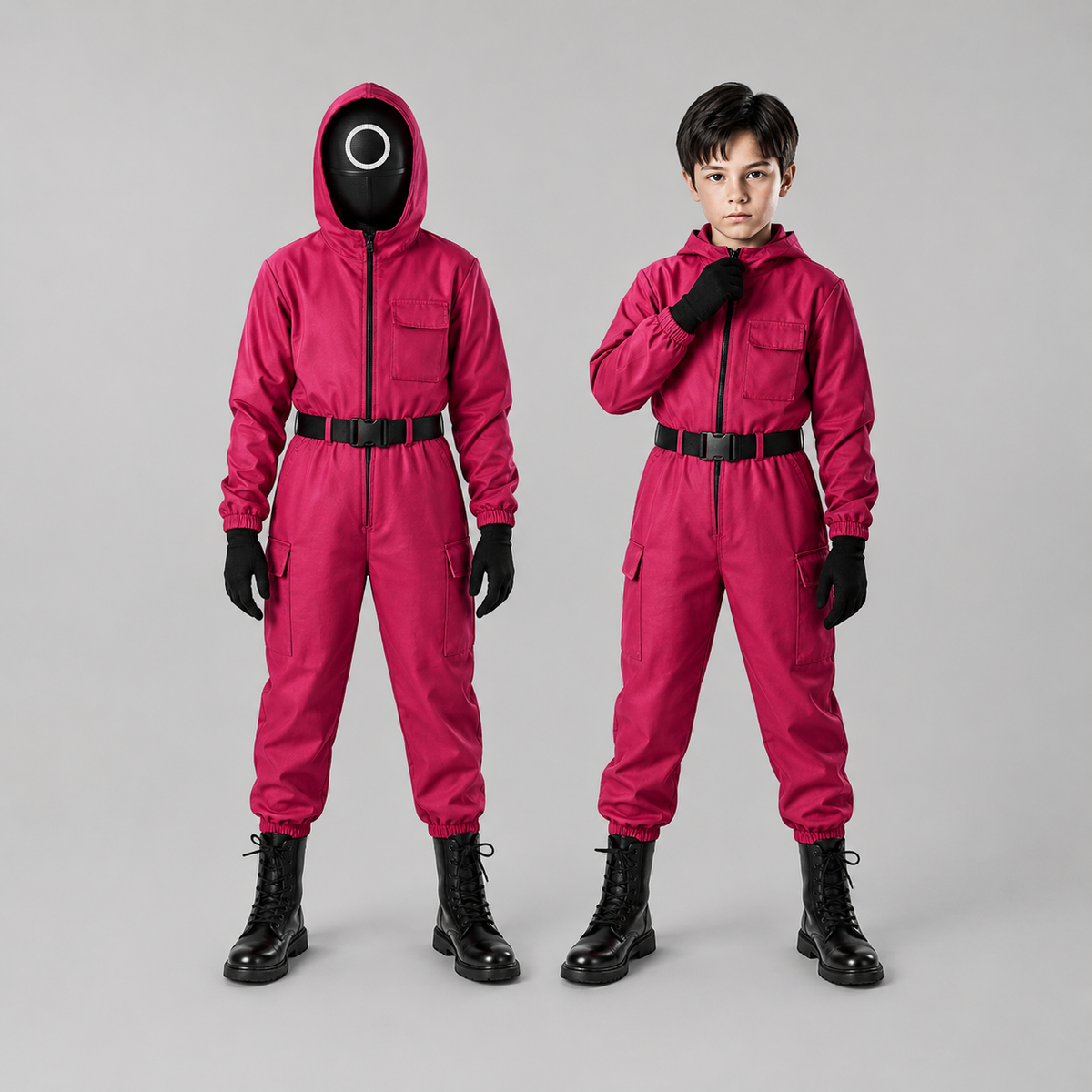 Vibrant Kids' Hooded Jumpsuit Costume for Halloween Fun