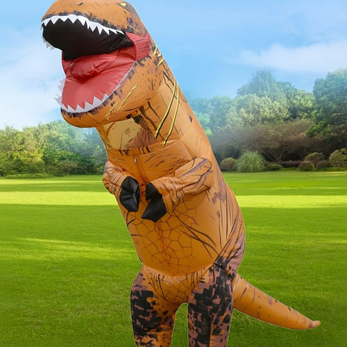 Children's Inflatable T-Rex Costume for Halloween with Fan