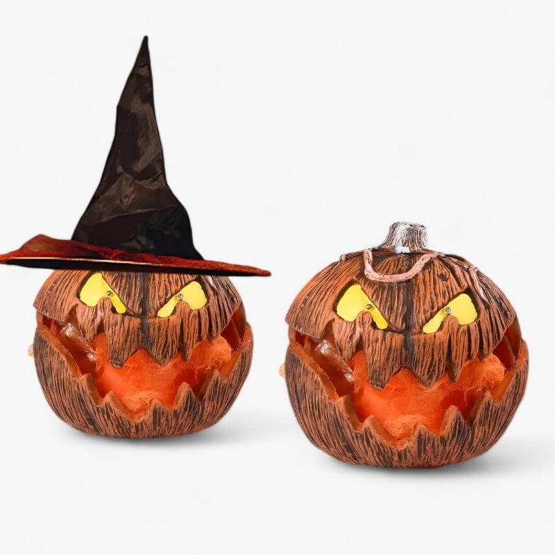 Spooky Glow Pumpkin Decoration for Halloween Festivities