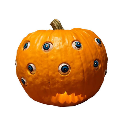 Animated Spooky Pumpkin with Lifelike Moving Eyes for Halloween Fun