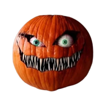 Animated Spooky Pumpkin with Lifelike Moving Eyes for Halloween Fun