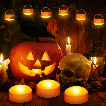Remote-Controlled Pumpkin LED Lights for Spooktacular Decor