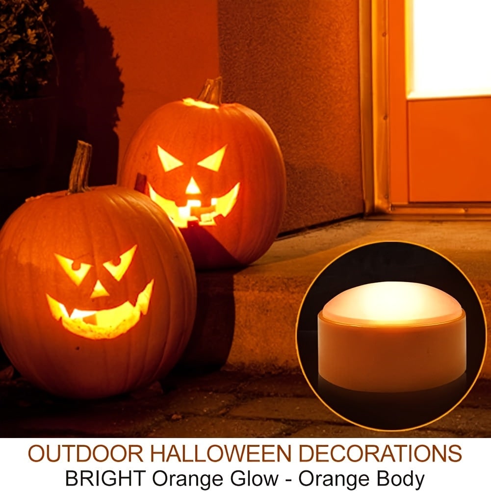 Remote-Controlled Pumpkin LED Lights for Spooktacular Decor