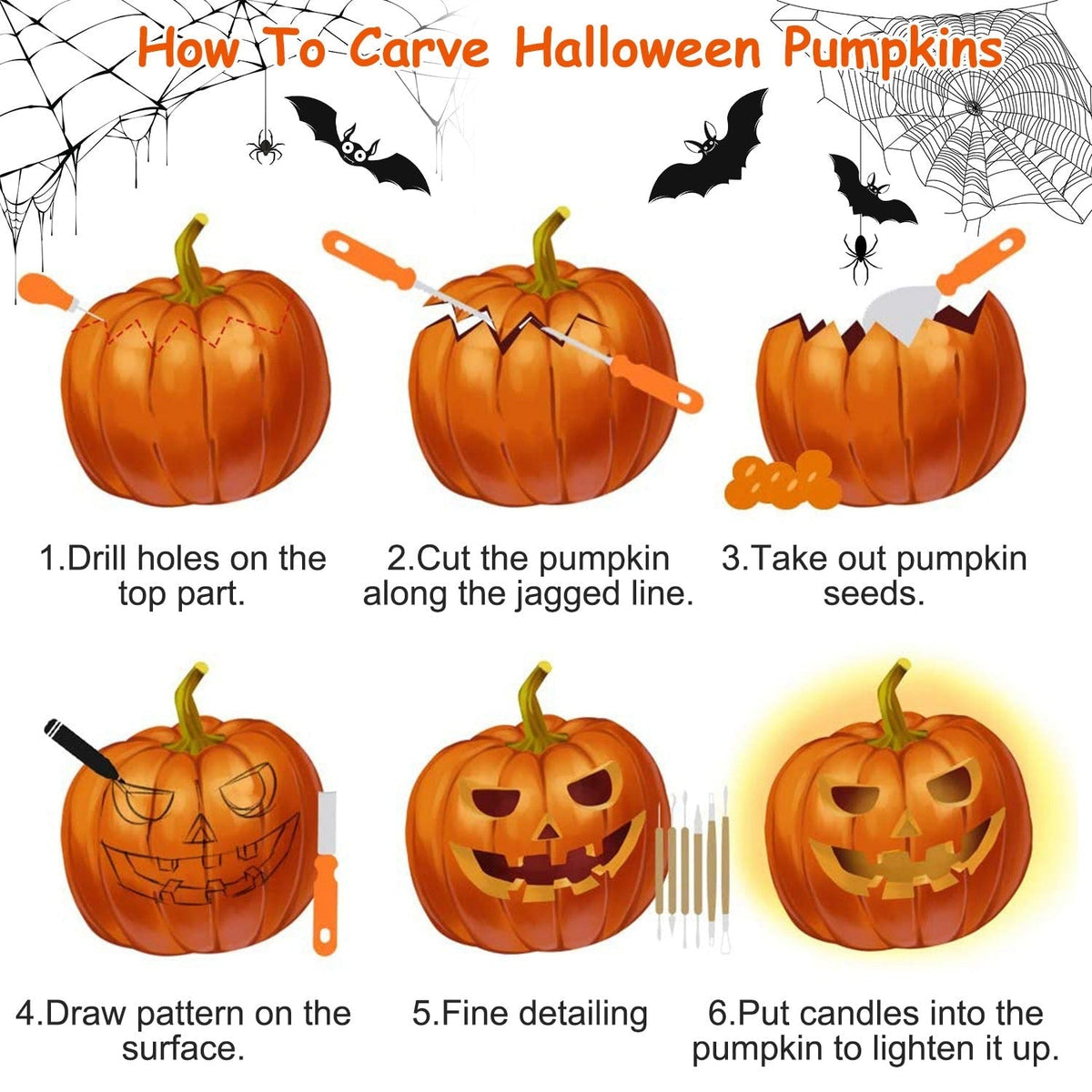 Ultimate Pumpkin Carving Set for Halloween Fun