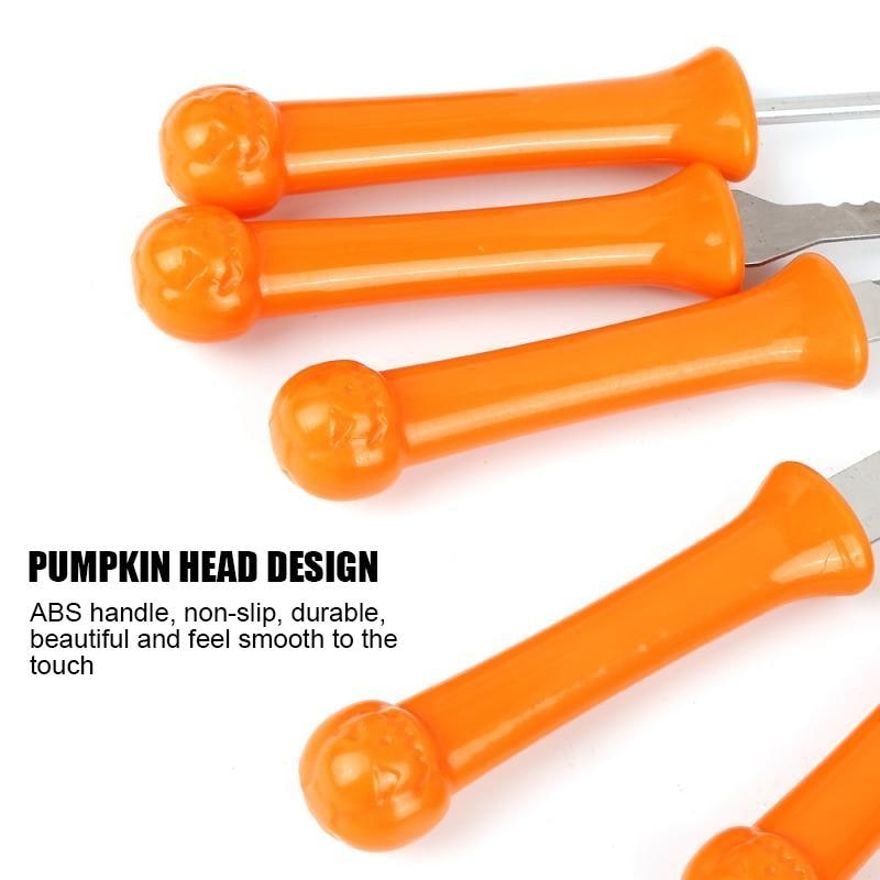 Deluxe Pumpkin Carving Set for Spooky Halloween Creations - 8-Piece Stainless Steel Collection