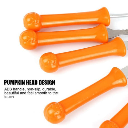Deluxe Pumpkin Carving Set for Spooky Halloween Creations - 8-Piece Stainless Steel Collection