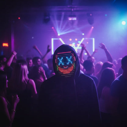 Interactive Gesture-Controlled LED Mask for Halloween Fun