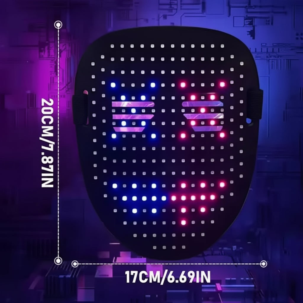 Interactive Gesture-Controlled LED Mask for Halloween Fun