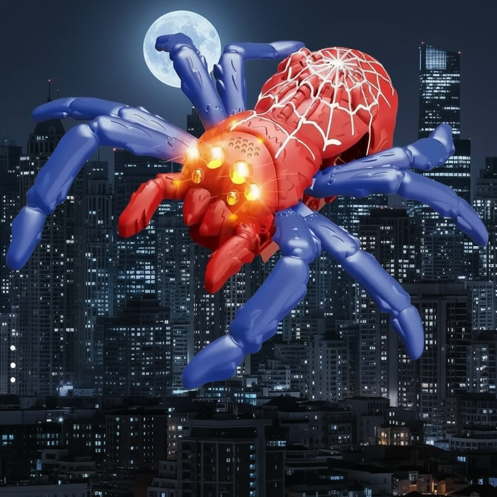 Creepy Crawling Remote Control Spider with LED Glow