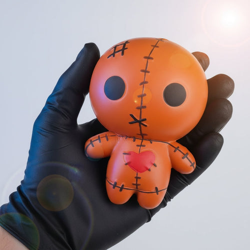 Charming Halloween Squishy Stress Relief Toy with Voodoo Design