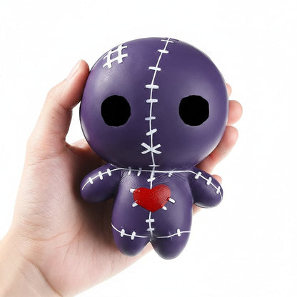 Charming Halloween Squishy Stress Relief Toy with Voodoo Design