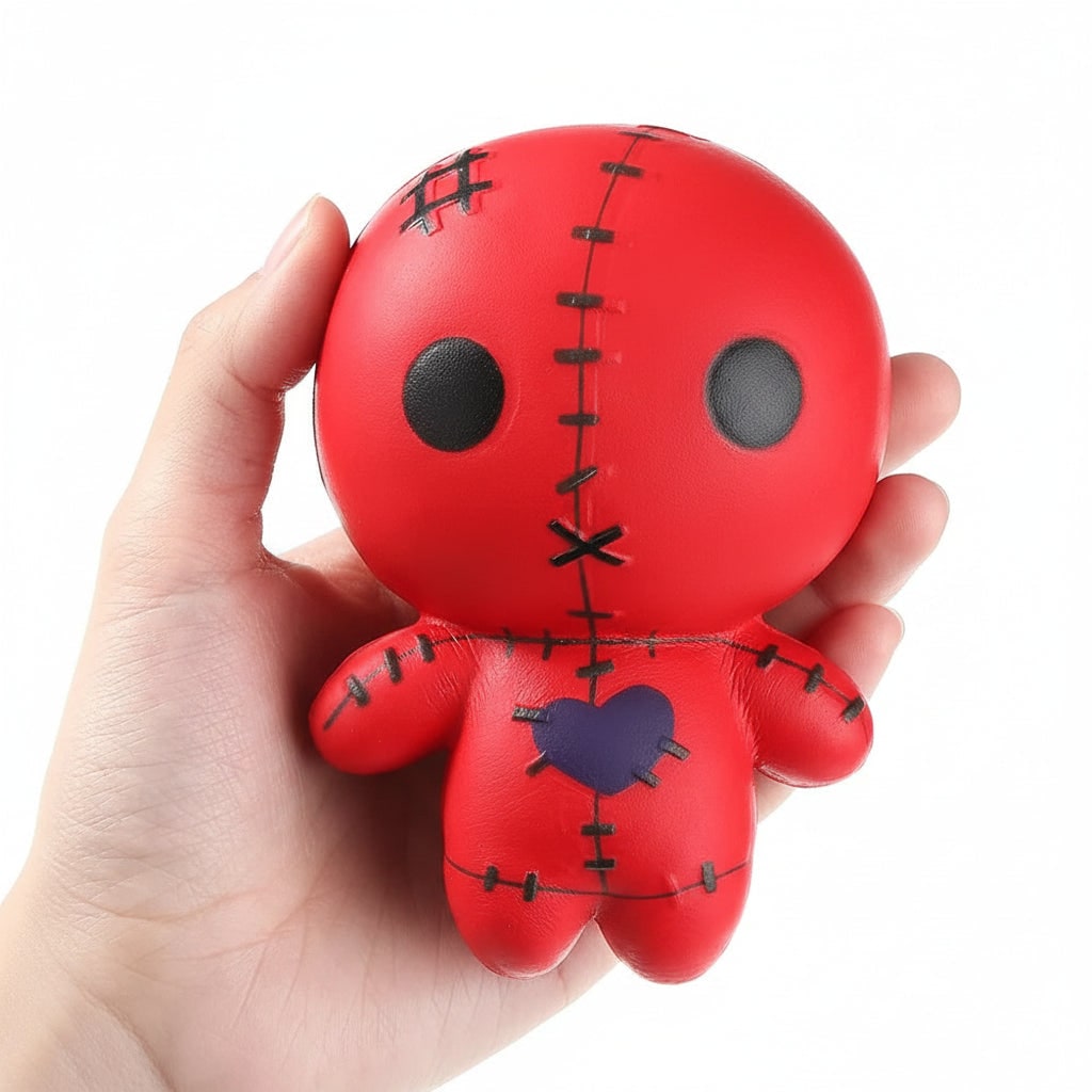 Charming Halloween Squishy Stress Relief Toy with Voodoo Design