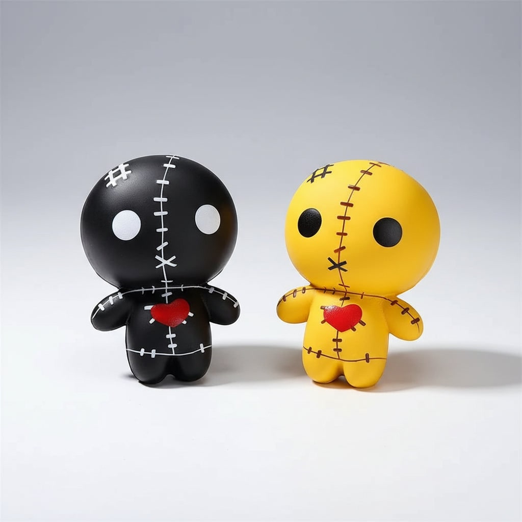 Charming Halloween Squishy Stress Relief Toy with Voodoo Design