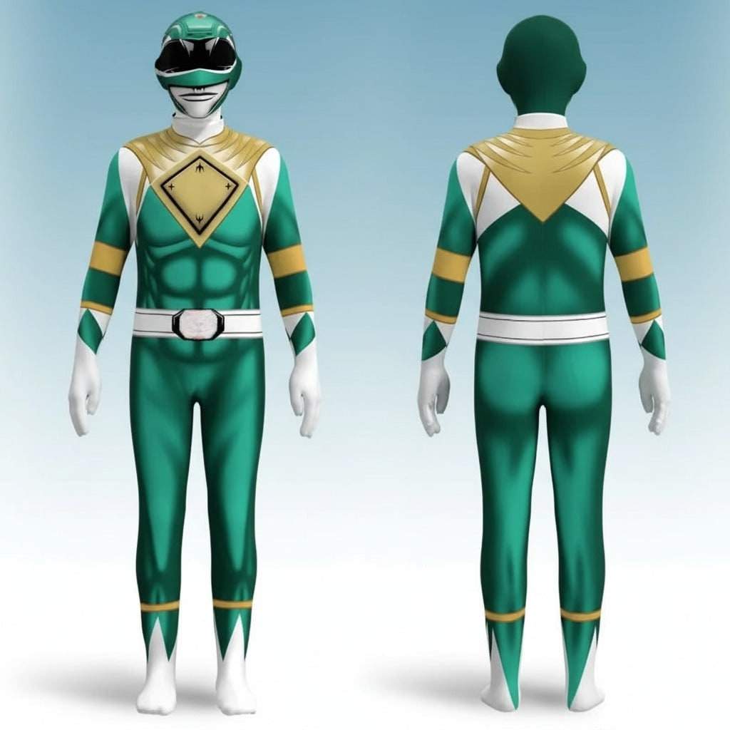Full-Body Kids' Hero Suit with Muscle Design and Hood