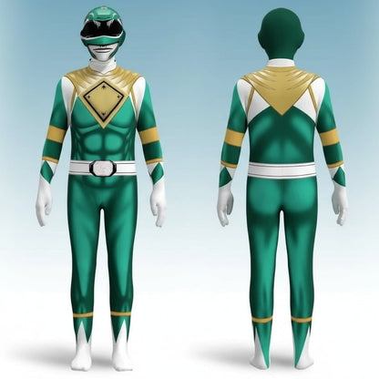 Full-Body Kids' Hero Suit with Muscle Design and Hood